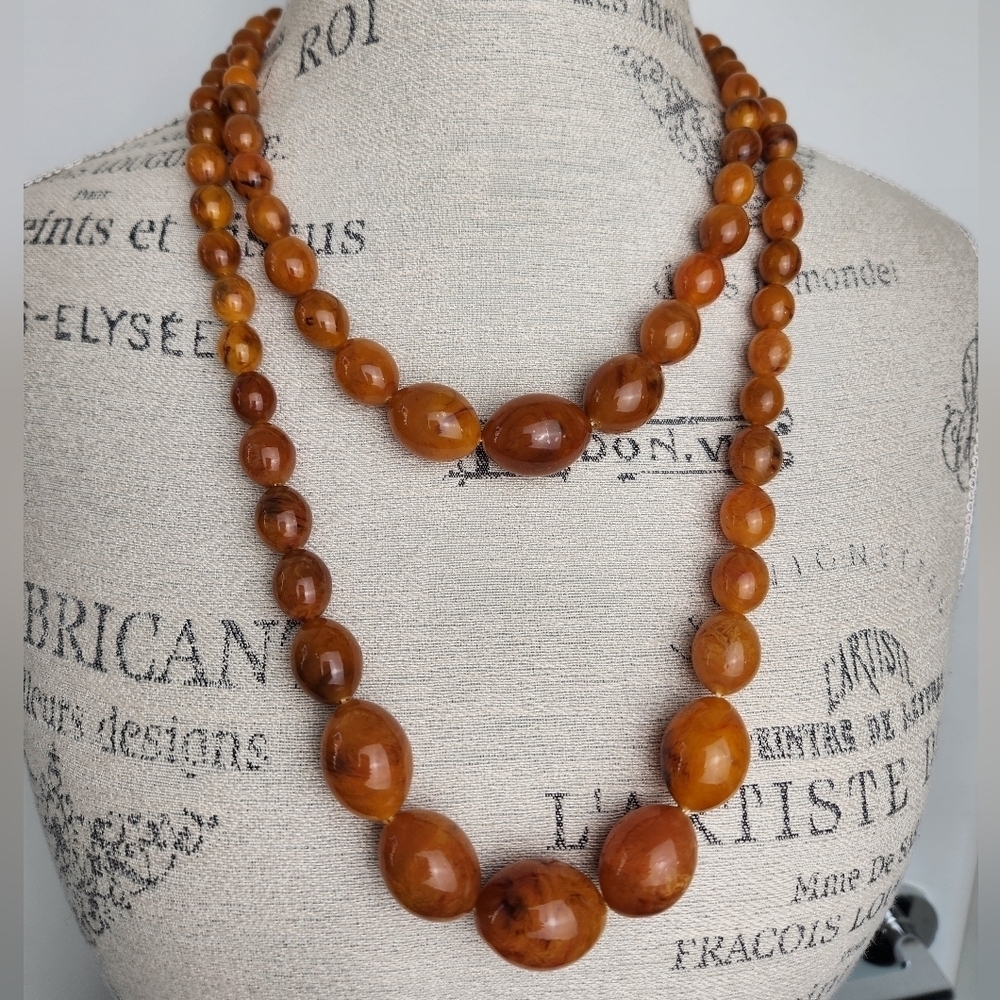 Baltic Egg Yolk Amber Necklaces